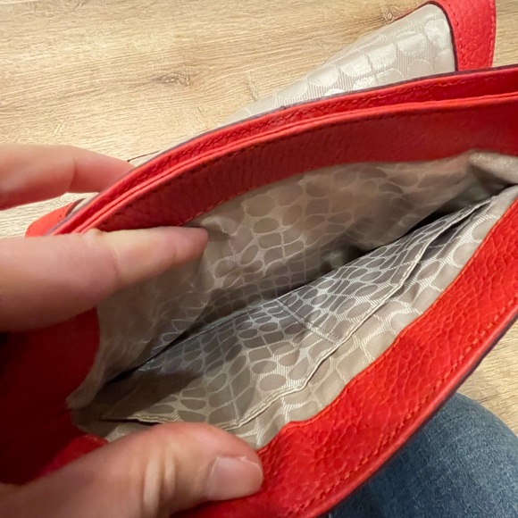 kate spade Vanessa Red Leather Shoulder Bag ♠️ - Picture 6 of 12